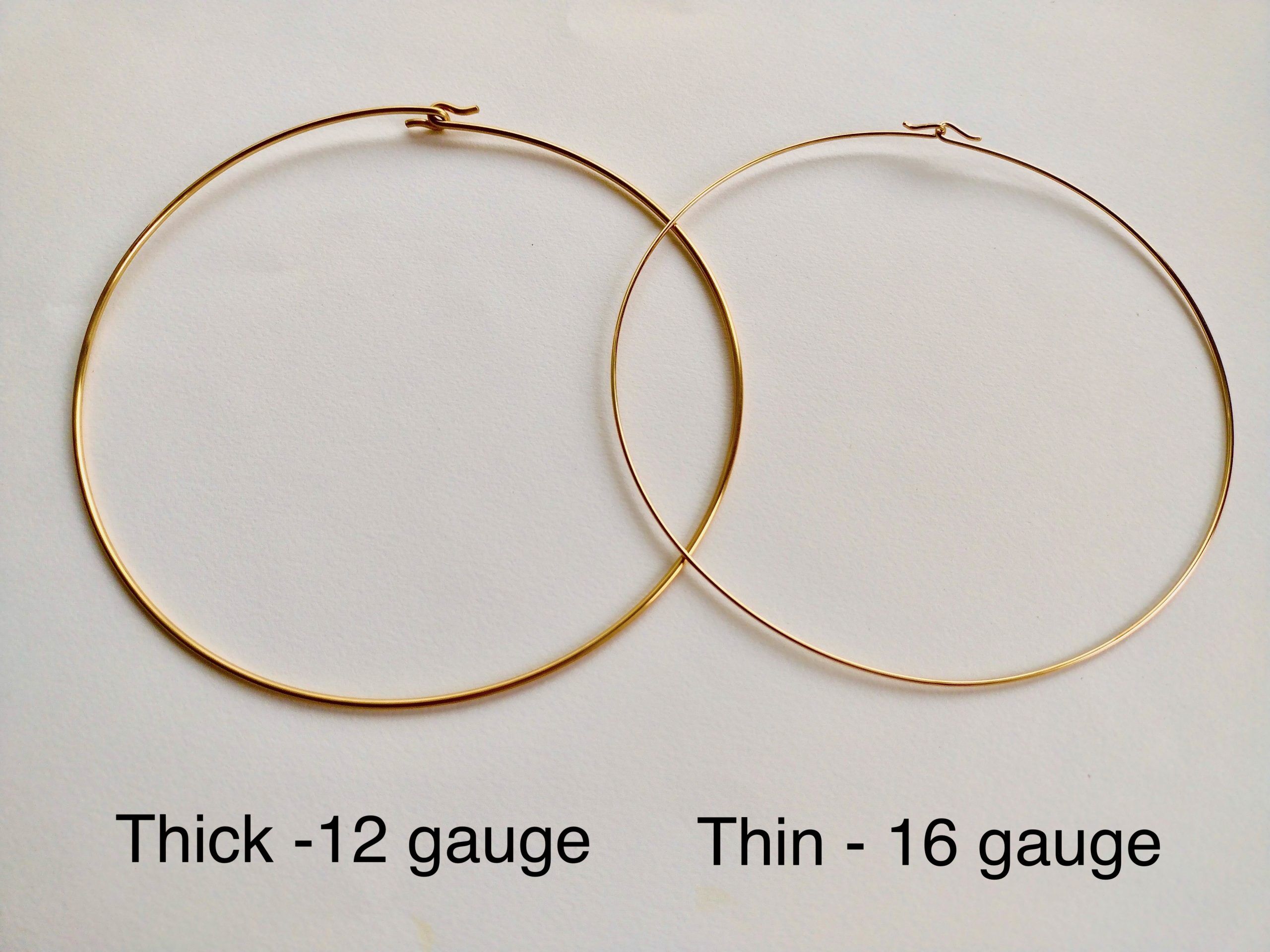 Choker Necklace in Thick Wire - 12 Gauge