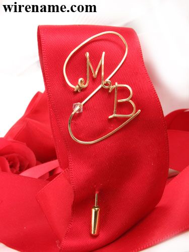 MB_gold_wire_pin_4300 Personalized initials pin brooch in silver or gold wire